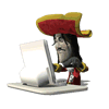 pirate with a laptop